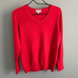 Red V Neck Sweater